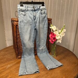 Girls SO Bootcut Jeans Size 16 – Light Wash, Mild Distress